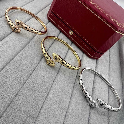 [⭐moonlume]PANTHERE DOUBLE HEADED OPEN BRACELET