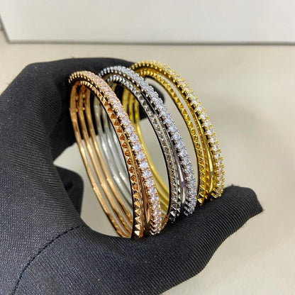 [⭐moonlume]ETINCELLE HALF-PAVED DIAMOND BRACELET