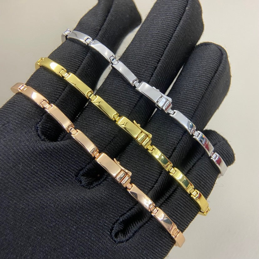 [⭐moonlume]PANTHERE HALF DIAMOND ON CHAIN BRACELET