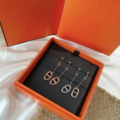 [⭐moonlume]CHAINE TASSEL EARRINGS