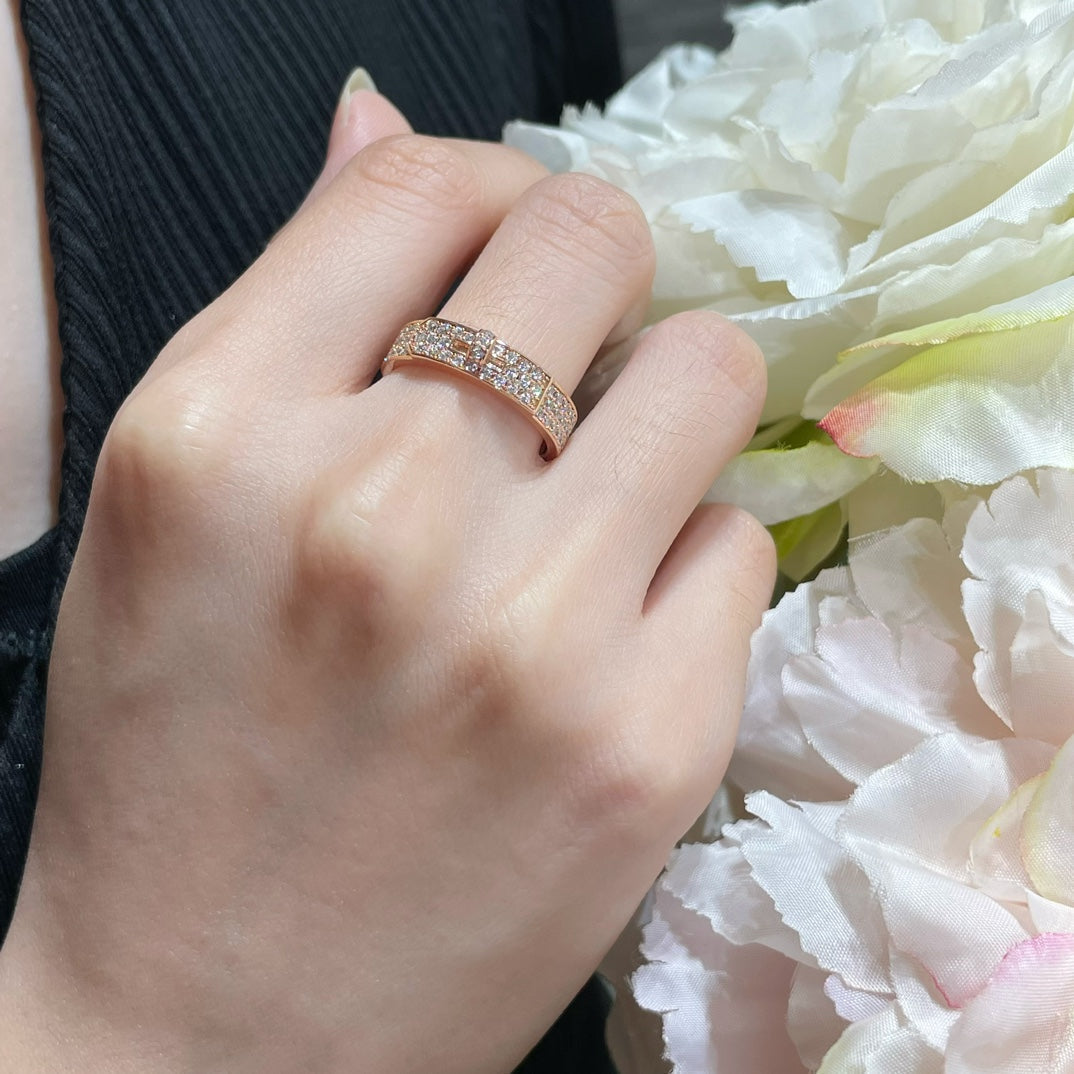 [⭐moonlume]KELLY PINK GOLD DIAMOND RING