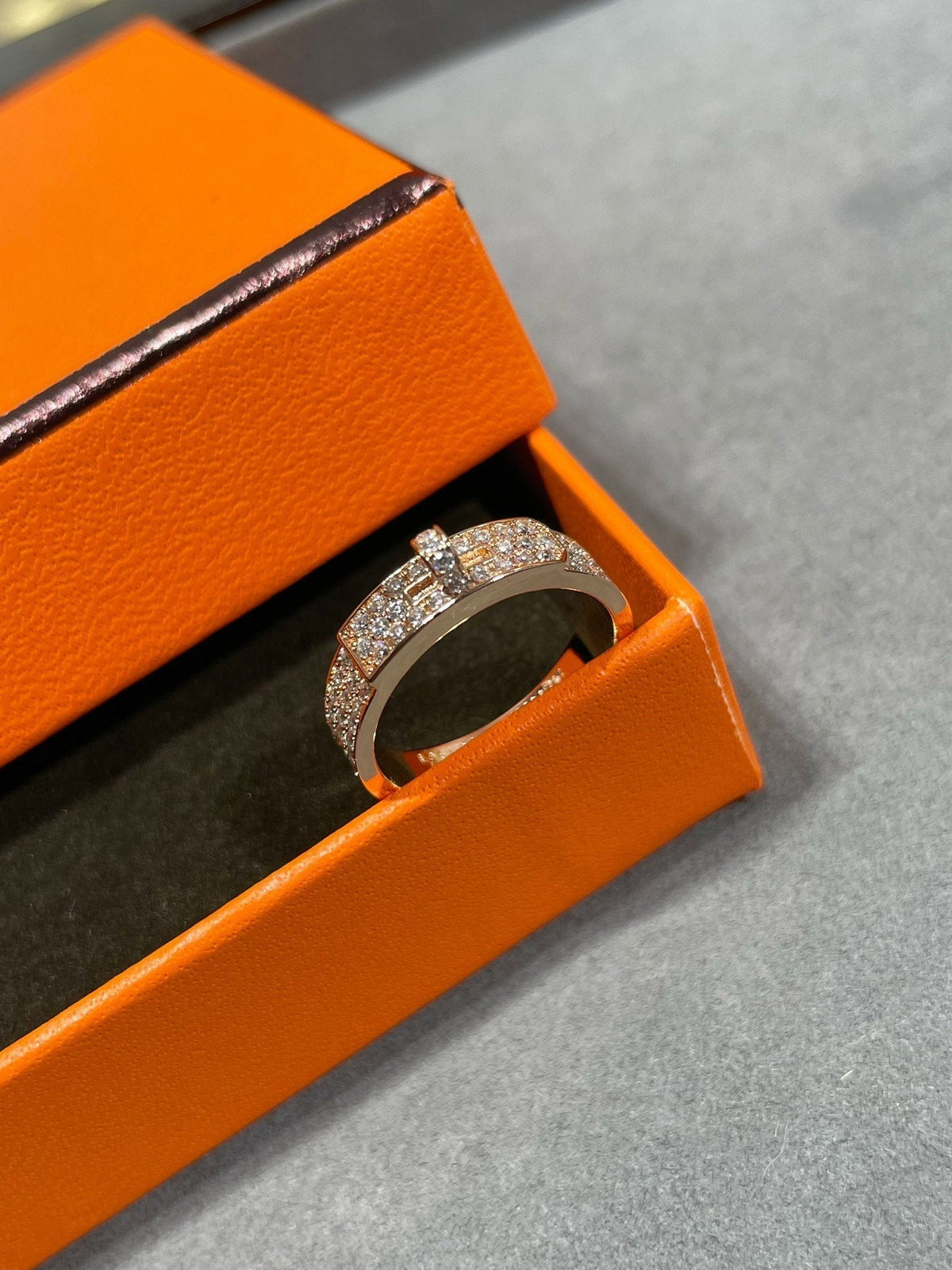 [⭐moonlume]KELLY PINK GOLD DIAMOND RING