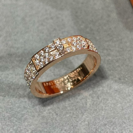 [⭐moonlume]KELLY PINK GOLD DIAMOND RING
