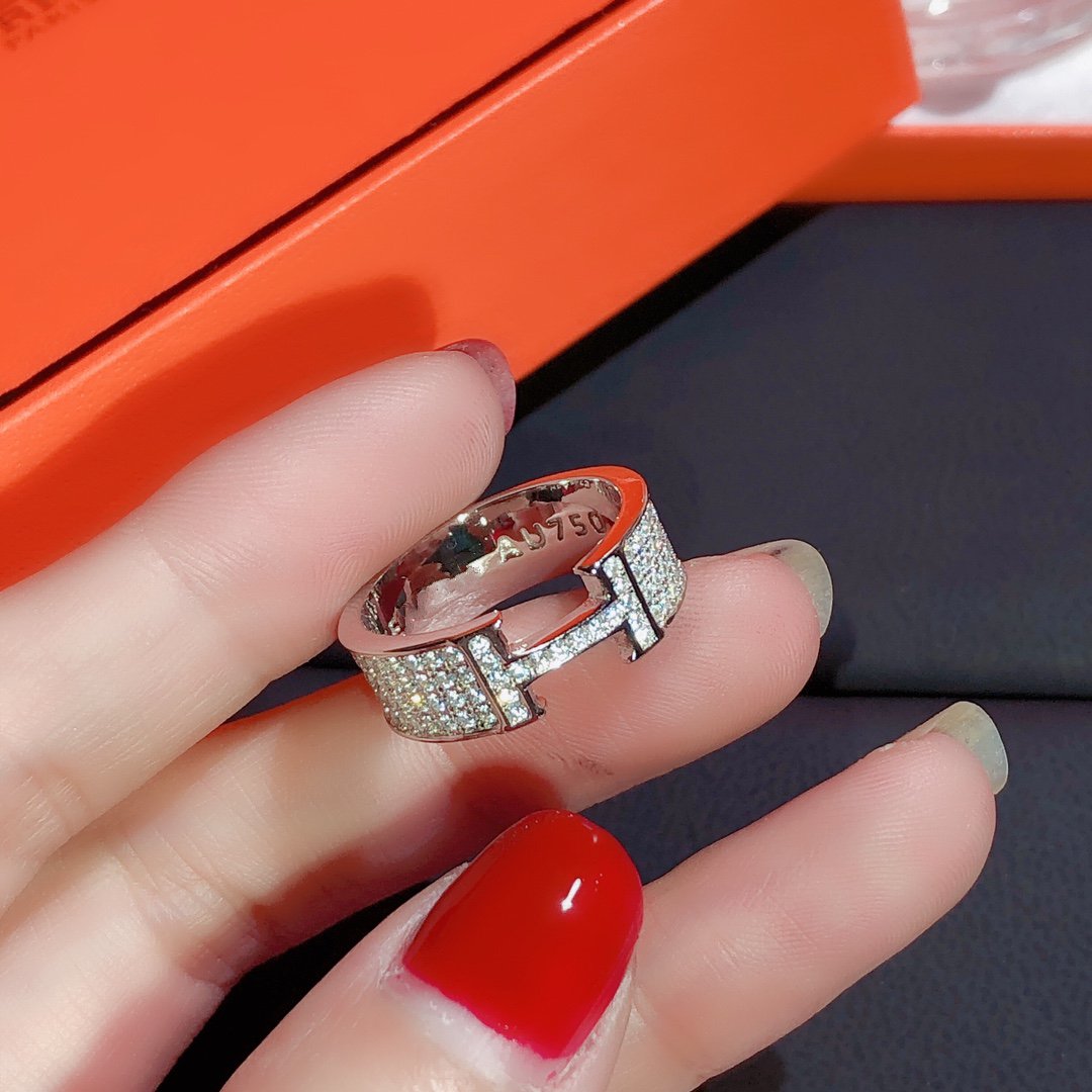 [⭐moonlume]H RING FULL DIAMOND