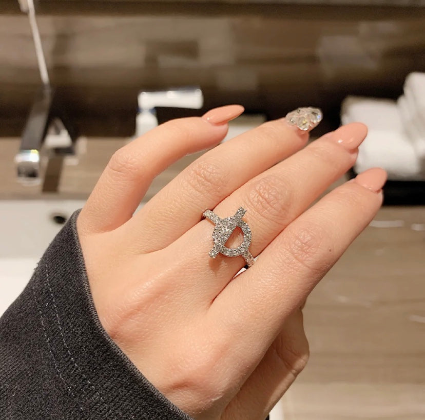 [⭐moonlume]ECHAPPEE RING SILVER DIAMOND