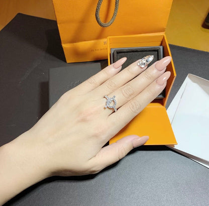 [⭐moonlume]ECHAPPEE RING SILVER DIAMOND