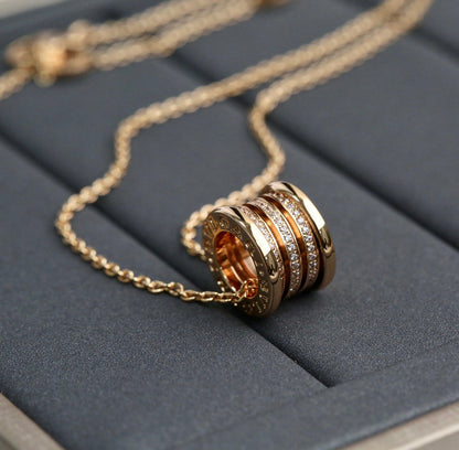[⭐moonlume]ZERO 1 PINK GOLD DIAMOND NECKLACE