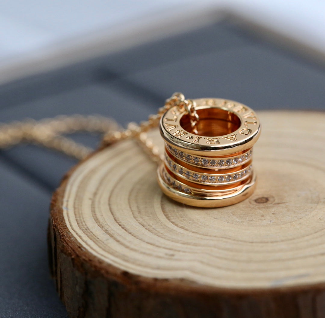 [⭐moonlume]ZERO 1 PINK GOLD DIAMOND NECKLACE