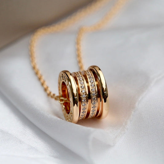 [⭐moonlume]ZERO 1 PINK GOLD DIAMOND NECKLACE
