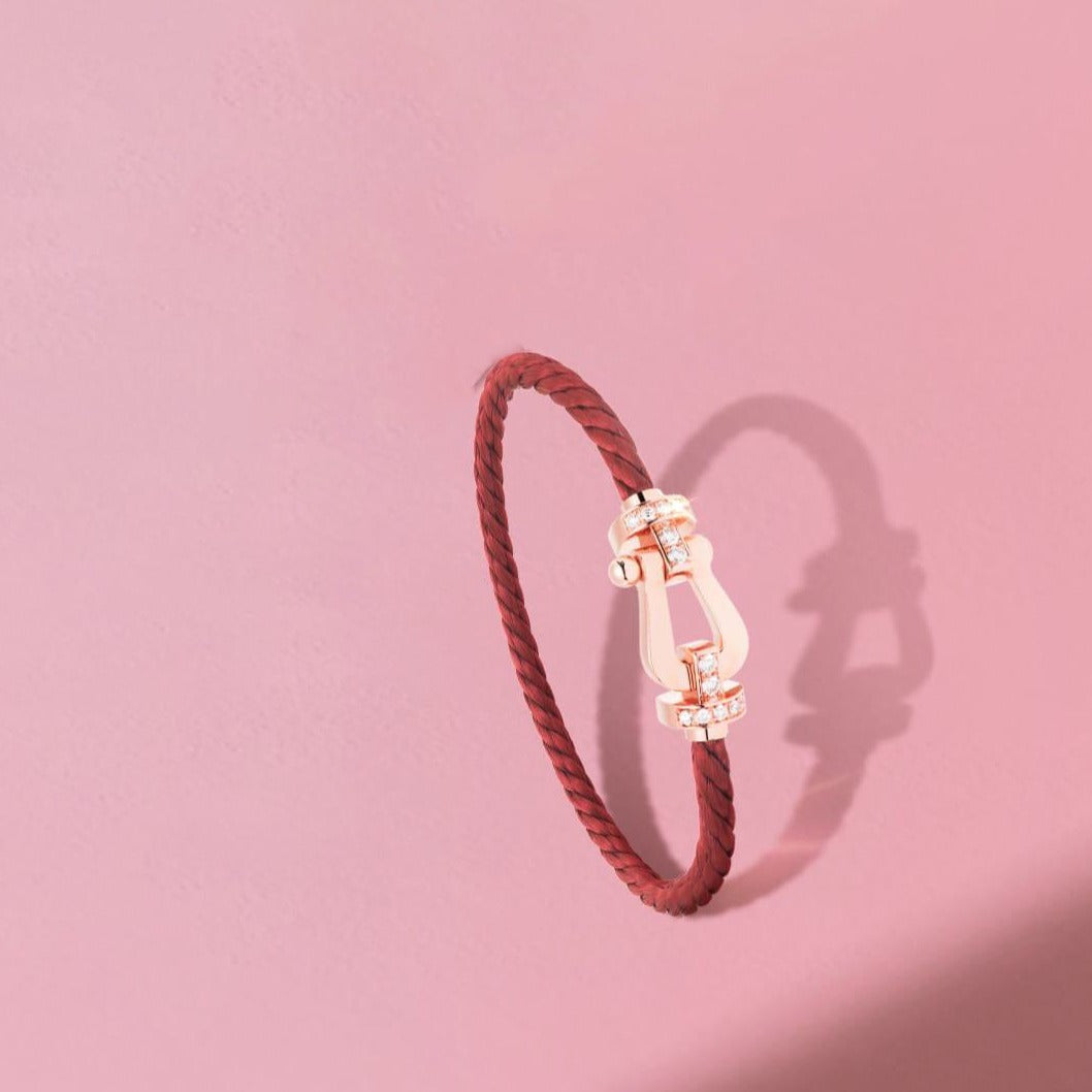 [⭐moonlume]FORCE 10 HALF DIAMOND PINK GOLD RED CORDERI LARGE AND MEDIUM MODEL