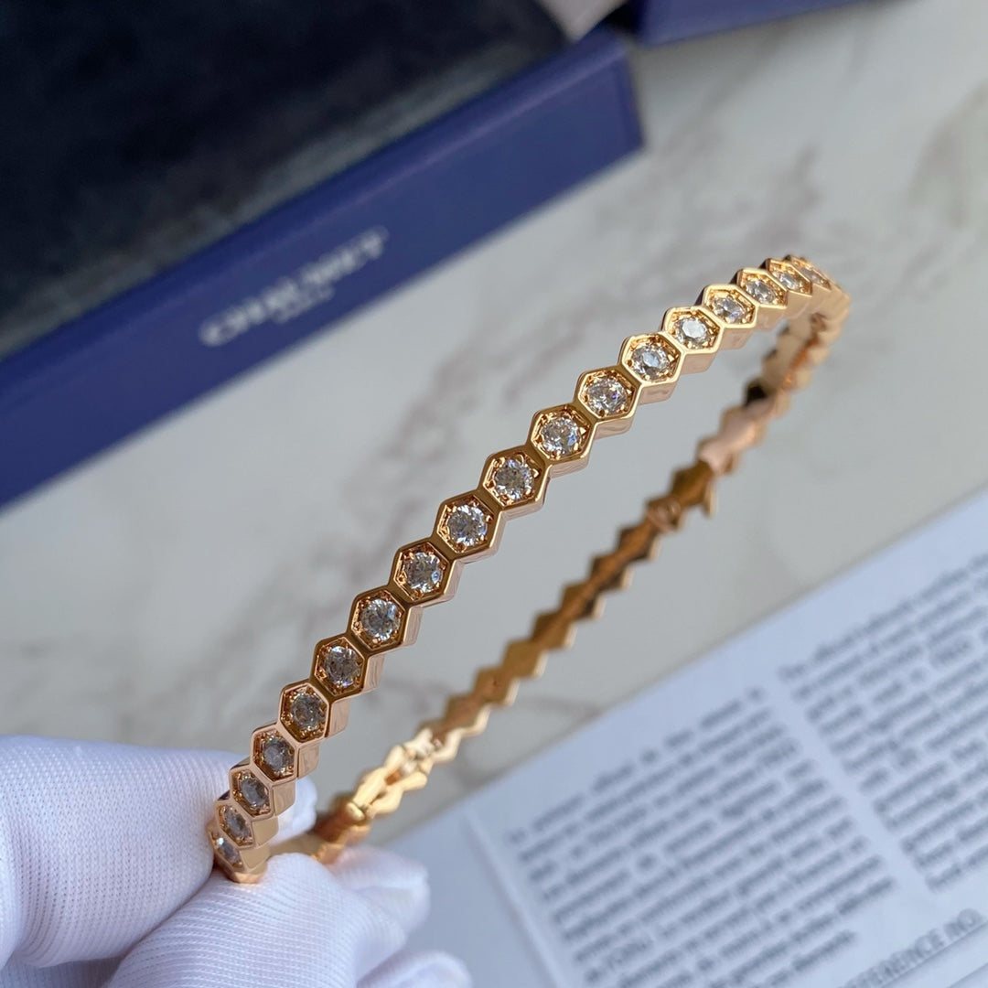 [⭐moonlume]BEE LOVE GOLD BRACELET FULL DIAMOND