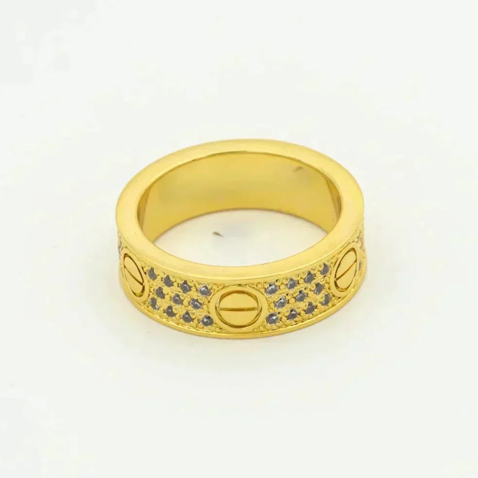 [⭐moonlume]LOVE RING 5.5MM DIAMONDS PAVED