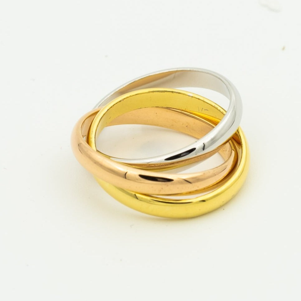 [⭐moonlume Jewelry]TRINITY RING GOLD PINK GOLD SILVER