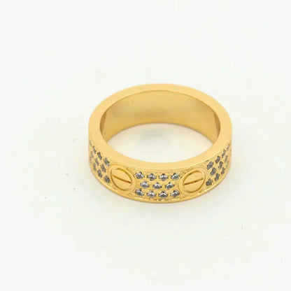 [⭐moonlume]LOVE RING 5.5MM DIAMONDS PAVED