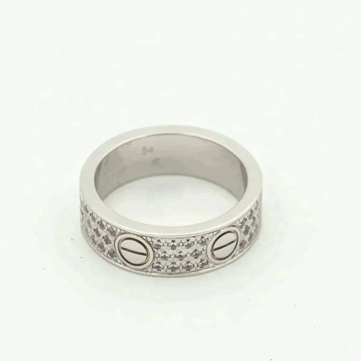 [⭐moonlume]LOVE RING 5.5MM DIAMONDS PAVED