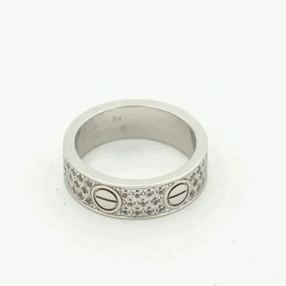 [⭐moonlume]LOVE RING 5.5MM DIAMONDS PAVED