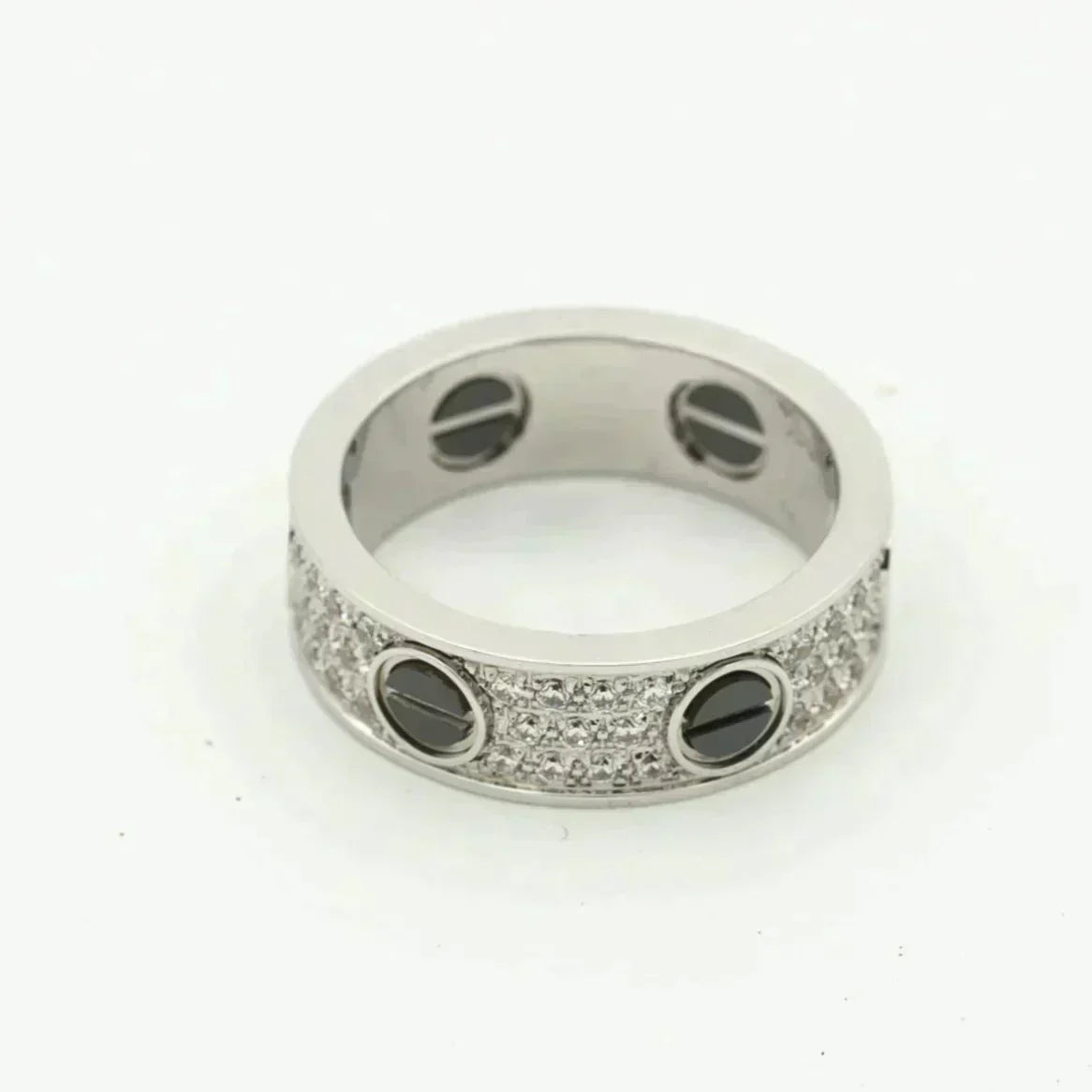 [⭐moonlume]LOVE RING 5.5MM DIAMONDS PAVED CERAMIC