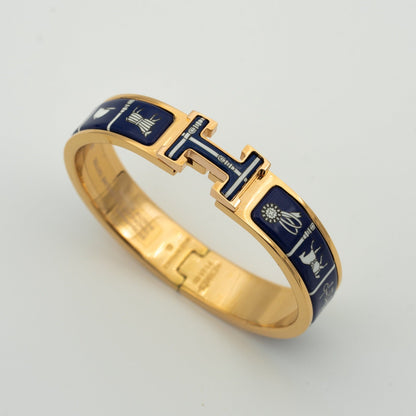 [⭐moonlume]H BRACELET BLUE CERAMIC