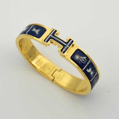 [⭐moonlume]H BRACELET BLUE CERAMIC