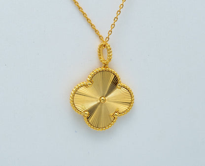 [⭐moonlume]CLOVER 25MM PEDANT NECKLACE GOLD
