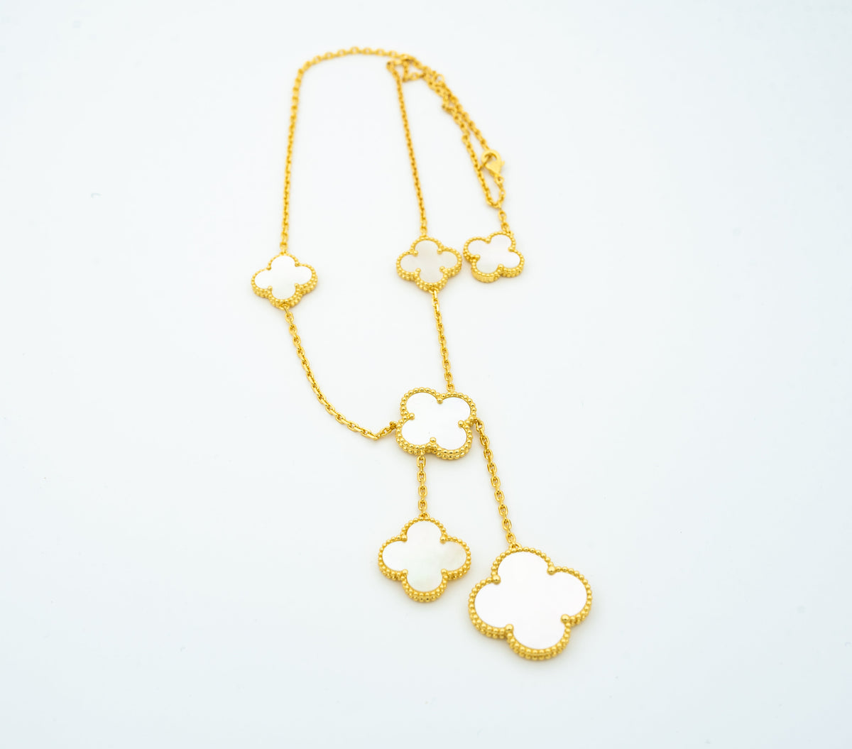 [⭐moonlume]CLOVER MOTHER OF PEARL NECKLACE 6 MOTIF