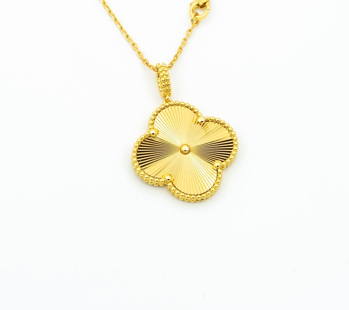 [⭐moonlume]CLOVER 25MM PEDANT NECKLACE GOLD
