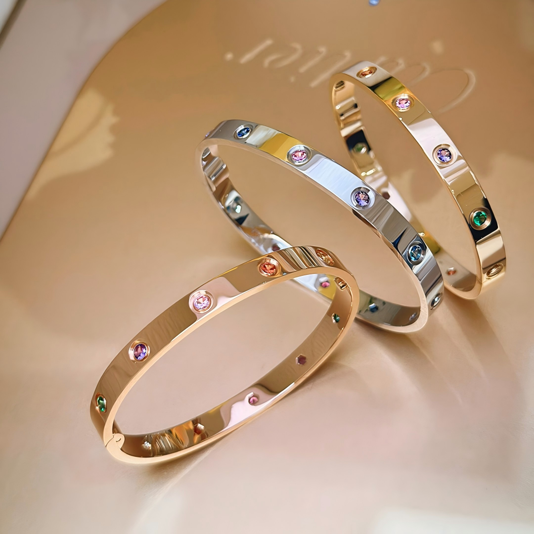 [⭐moonlume] 2026 RAINBOW LOVE BRACELET 6.1MM  10 DIAMONDS