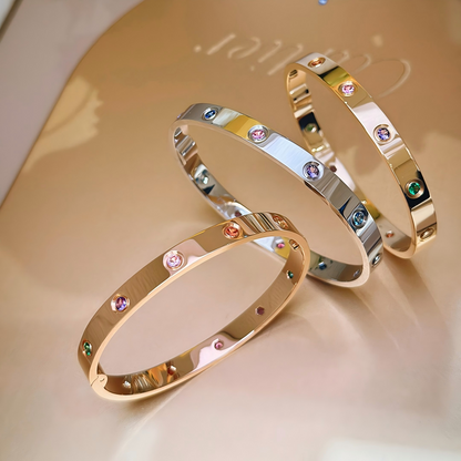 [⭐moonlume] 2026 RAINBOW LOVE BRACELET 6.1MM  10 DIAMONDS