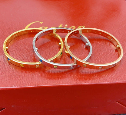 [⭐moonlume] 2026 RAINBOW LOVE BRACELET 6.1MM  10 DIAMONDS