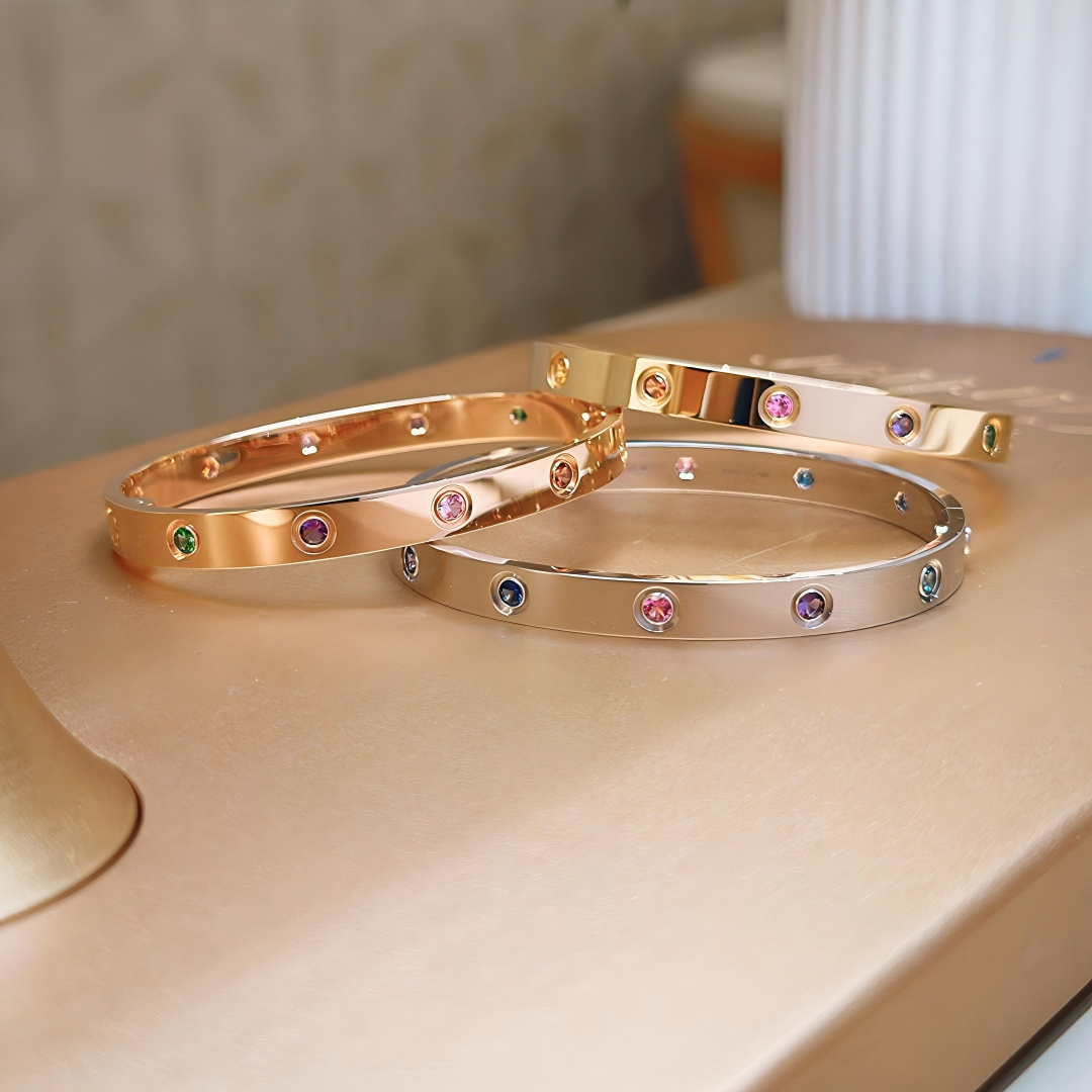 [⭐moonlume] 2026 RAINBOW LOVE BRACELET 6.1MM  10 DIAMONDS