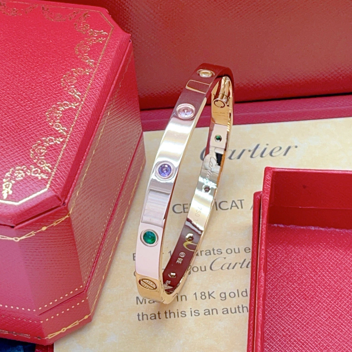 [⭐moonlume] 2026 RAINBOW LOVE BRACELET 6.1MM  10 DIAMONDS