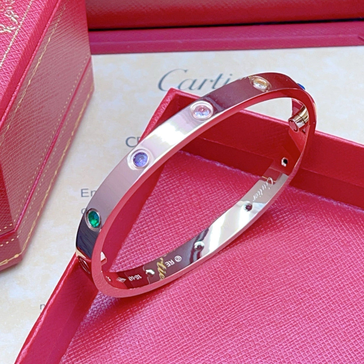 [⭐moonlume] 2026 RAINBOW LOVE BRACELET 6.1MM  10 DIAMONDS
