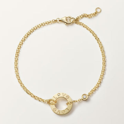 [⭐moonlume]LOVE BRACELET 2 DIAMOND
