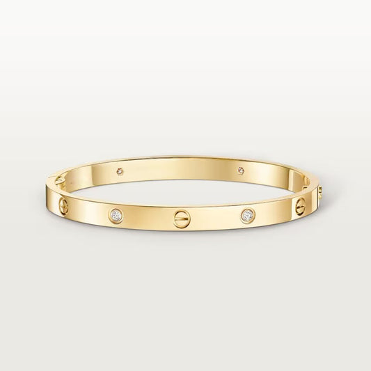 [⭐moonlume]LOVE BRACELET 4.8MM 4 DIAMONDS