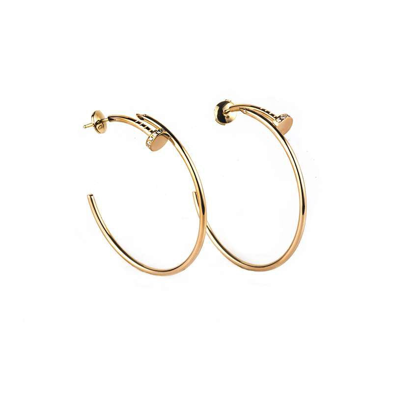 [⭐moonlume]JUSTE EARRINGS GOLD DIAMONDS 1.8MM