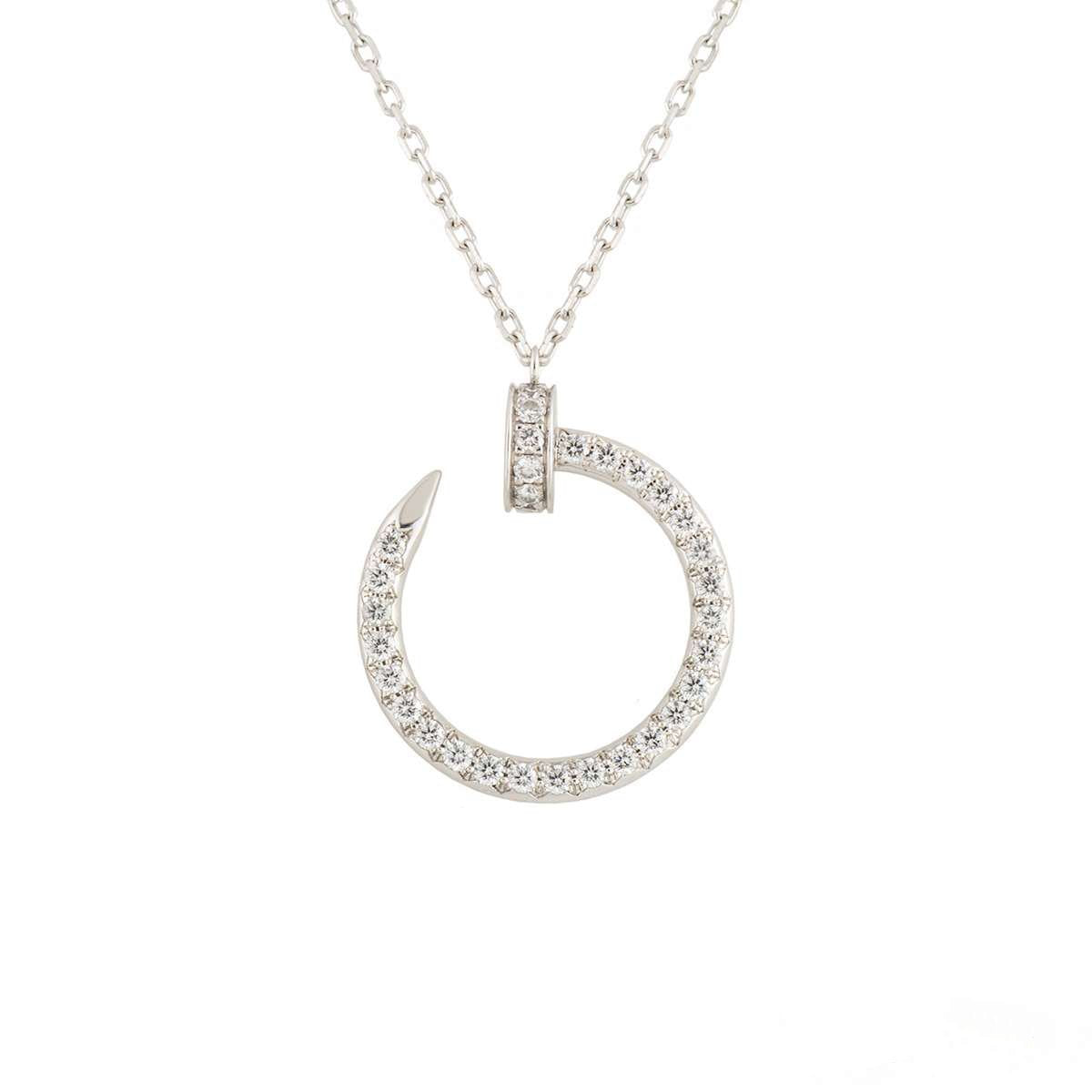 [⭐moonlume]JUSTE NECKLACE SILVER DIAMONDS