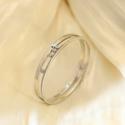 [⭐moonlume]Move Romane Diamond Bangle Bracelet