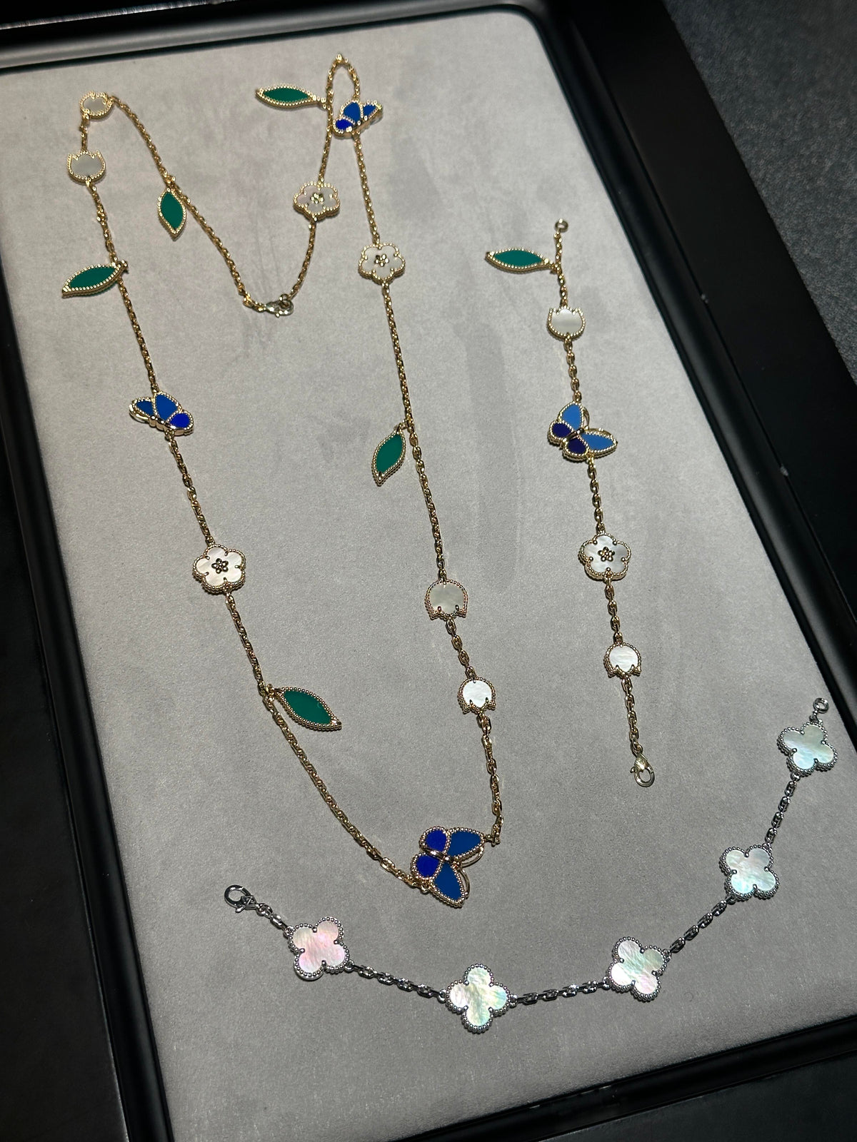[⭐moonlume] 26 NEW CLOVER 15 MOTIFS LUCKY NECKLACE