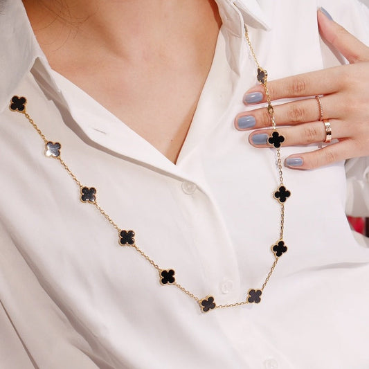 [⭐moonlume]CLOVER 20 MOTIFS ONYX ROSE GOLD