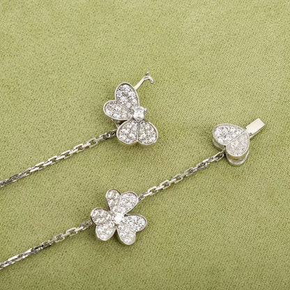 [⭐moonlume]FRIVOLE SILVER 9 FLOWERS NECKLACE