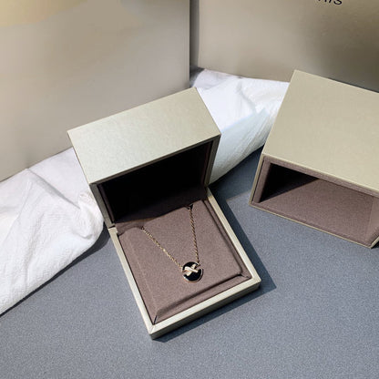 [⭐moonlume]JEUX DE PINK GOLD DIAMOND NECKLACE