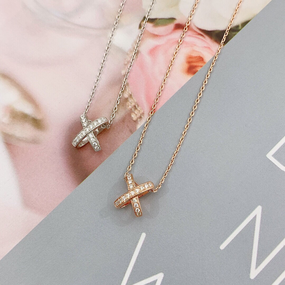 [⭐moonlume]JEUX DE DIAMOND NECKLACE