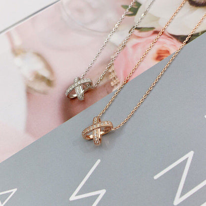 [⭐moonlume]JEUX DE DIAMOND NECKLACE
