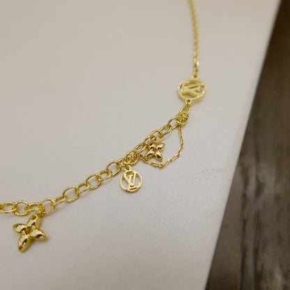 [⭐moonlume]BLOOMING SUPPLE NECKLACE BRASS