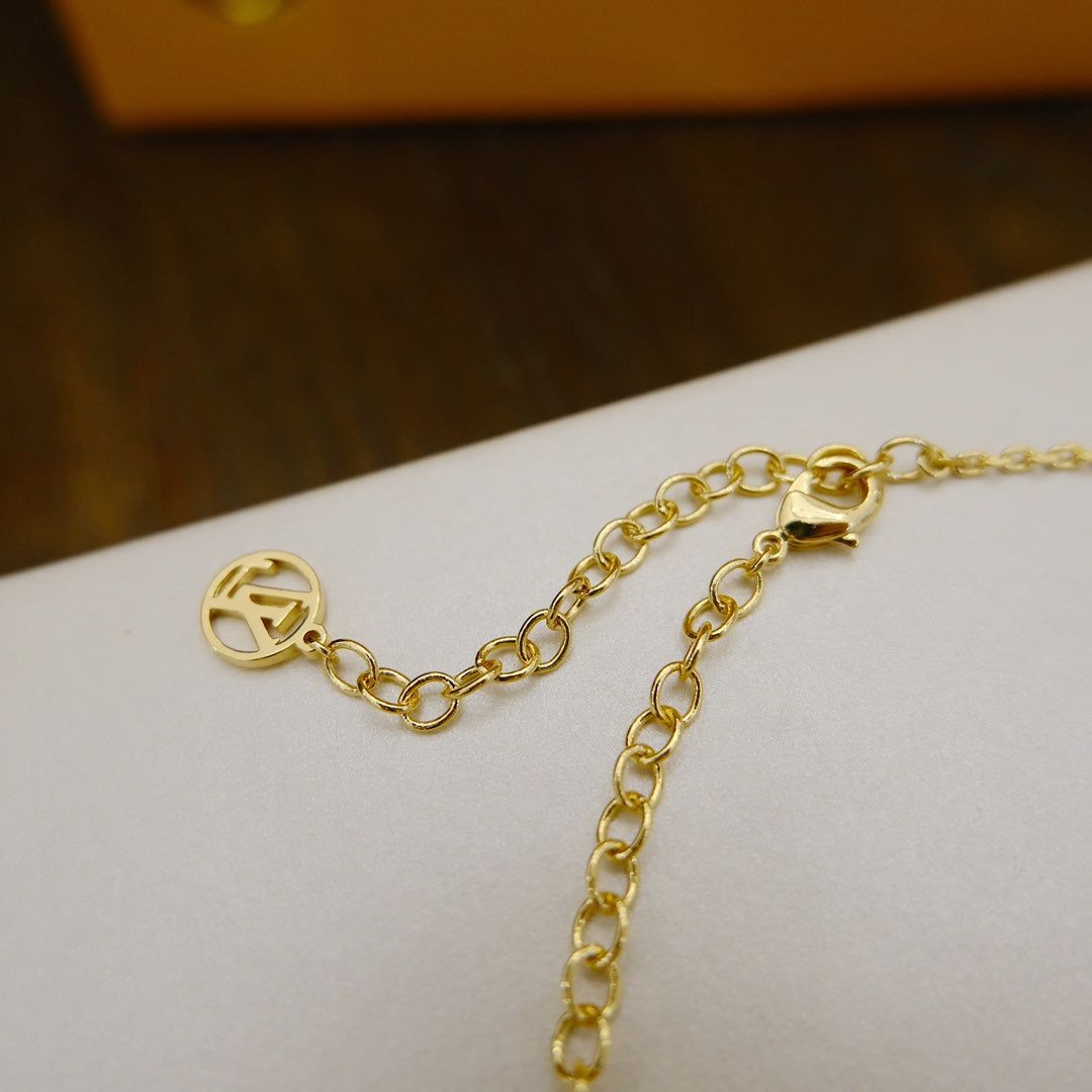 [⭐moonlume]BLOOMING SUPPLE NECKLACE BRASS