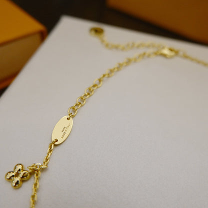 [⭐moonlume]BLOOMING SUPPLE NECKLACE BRASS