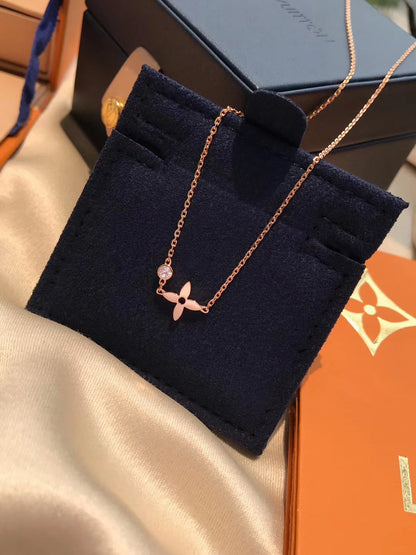 [⭐moonlume]BLOSSOM PENDANT PINK GOLD AND DIAMOND