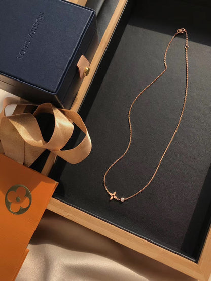 [⭐moonlume]BLOSSOM PENDANT PINK GOLD AND DIAMOND
