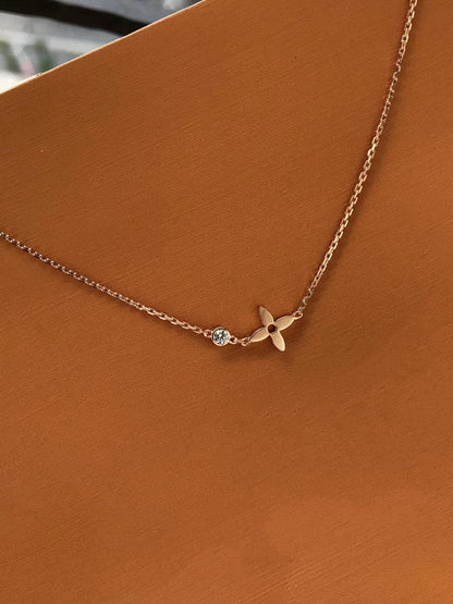[⭐moonlume]BLOSSOM PENDANT PINK GOLD AND DIAMOND