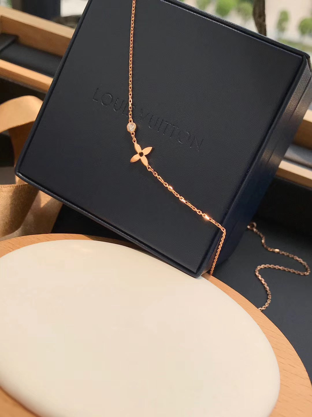 [⭐moonlume]BLOSSOM PENDANT PINK GOLD AND DIAMOND